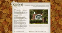 Desktop Screenshot of oakleaftownhouses.com